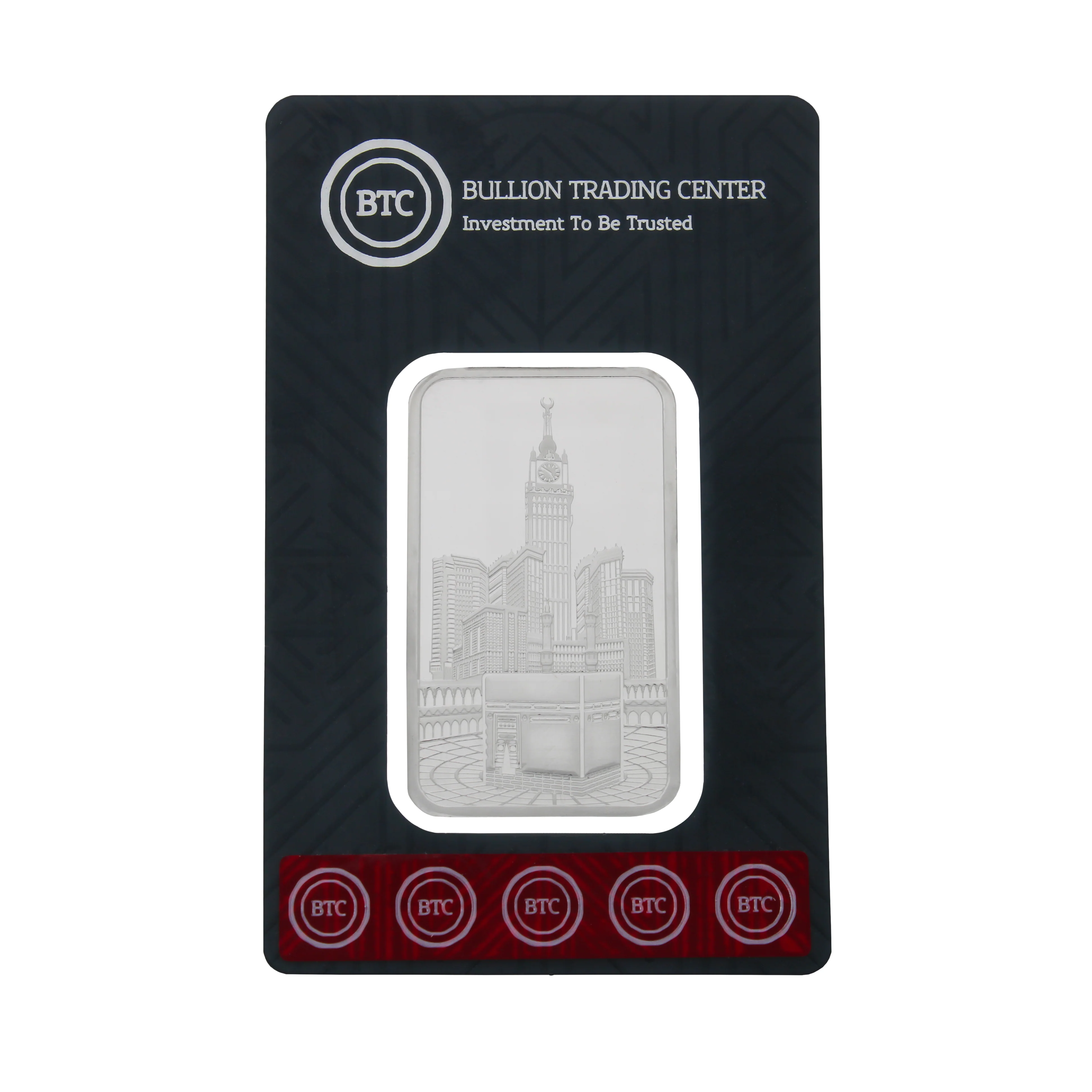 BTC 100 Grams Haram Al Makki Silver Bar - FKJGBRSL6632