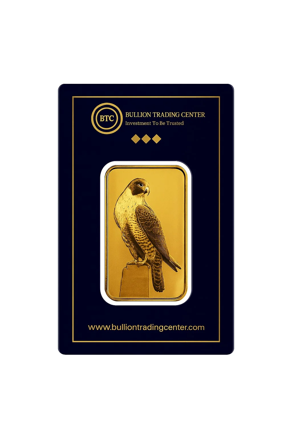 BTC 100 Grams The Falcon Gold Bar 24KT - FKJGBR24K6650 - Image 2