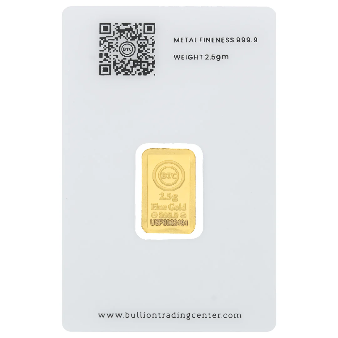 BTC 2.5 Grams Ummi Gold Bar 24KT - FKJGBR24K6892 - Image 2
