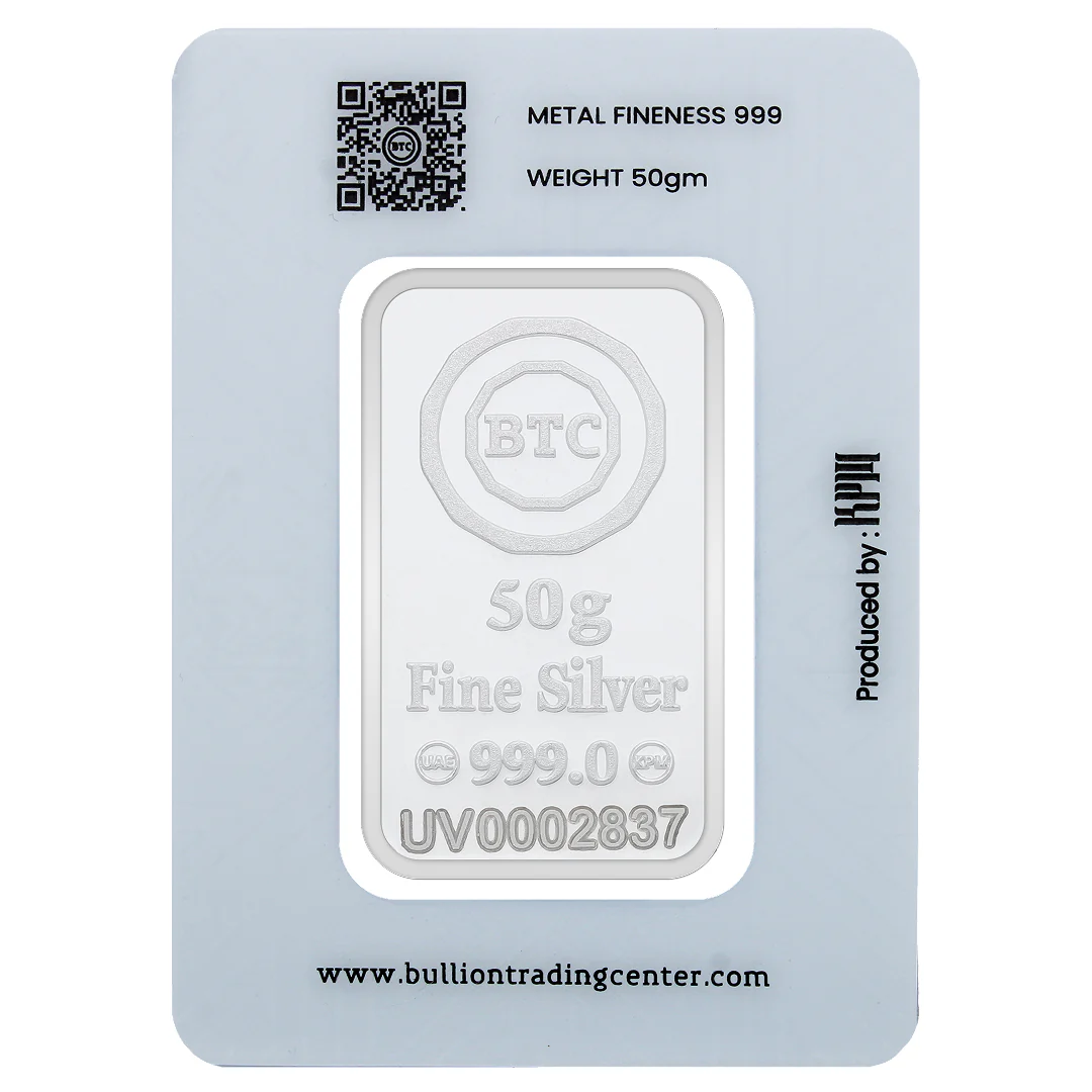 BTC 50 Grams Horse Silver Bar 999.0 Purity - FKJGBRSL6861 - Image 2