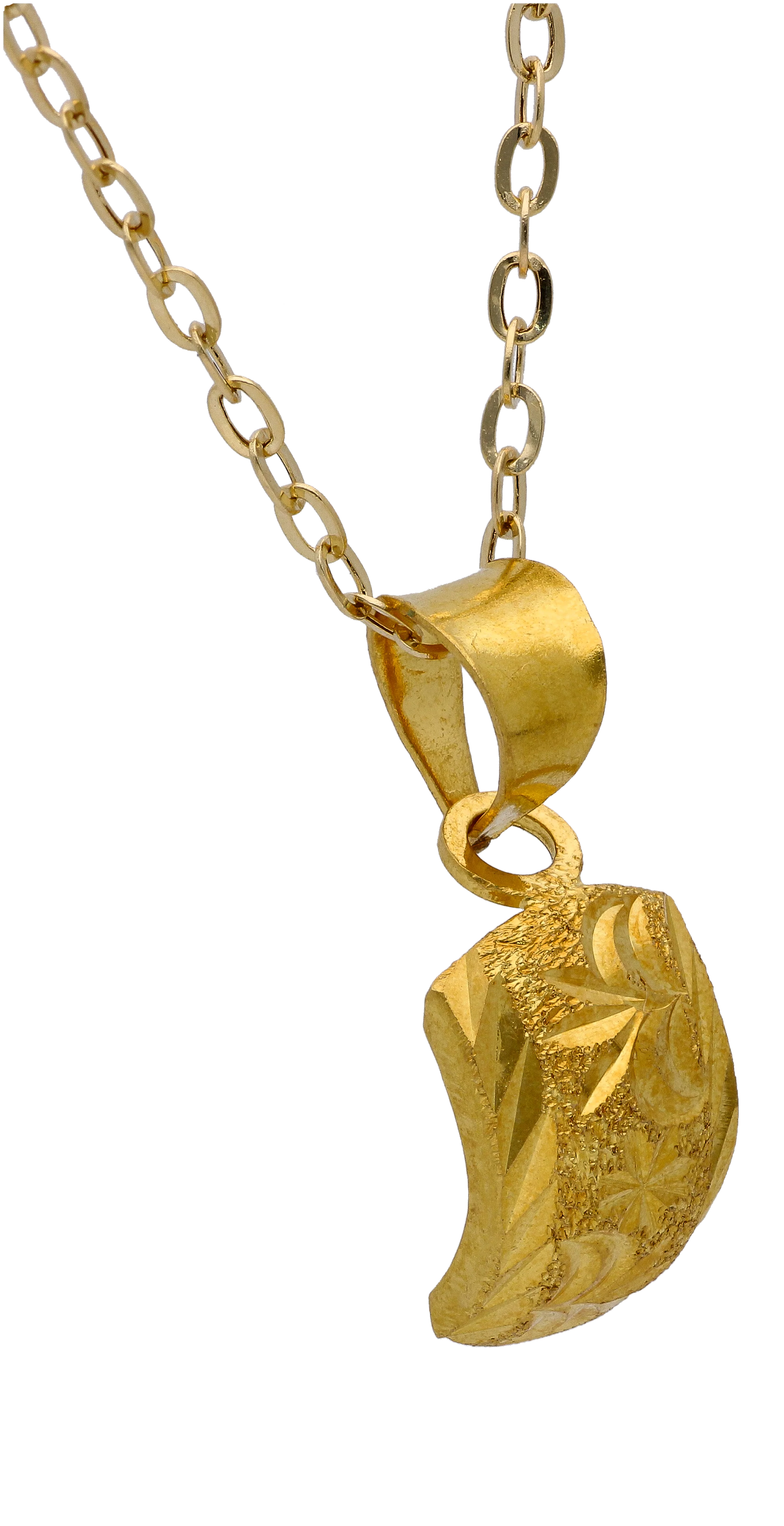 Gold Necklace (Chain with Gold Pendant) 18KT - FKJNKL18KU6290 - Image 2