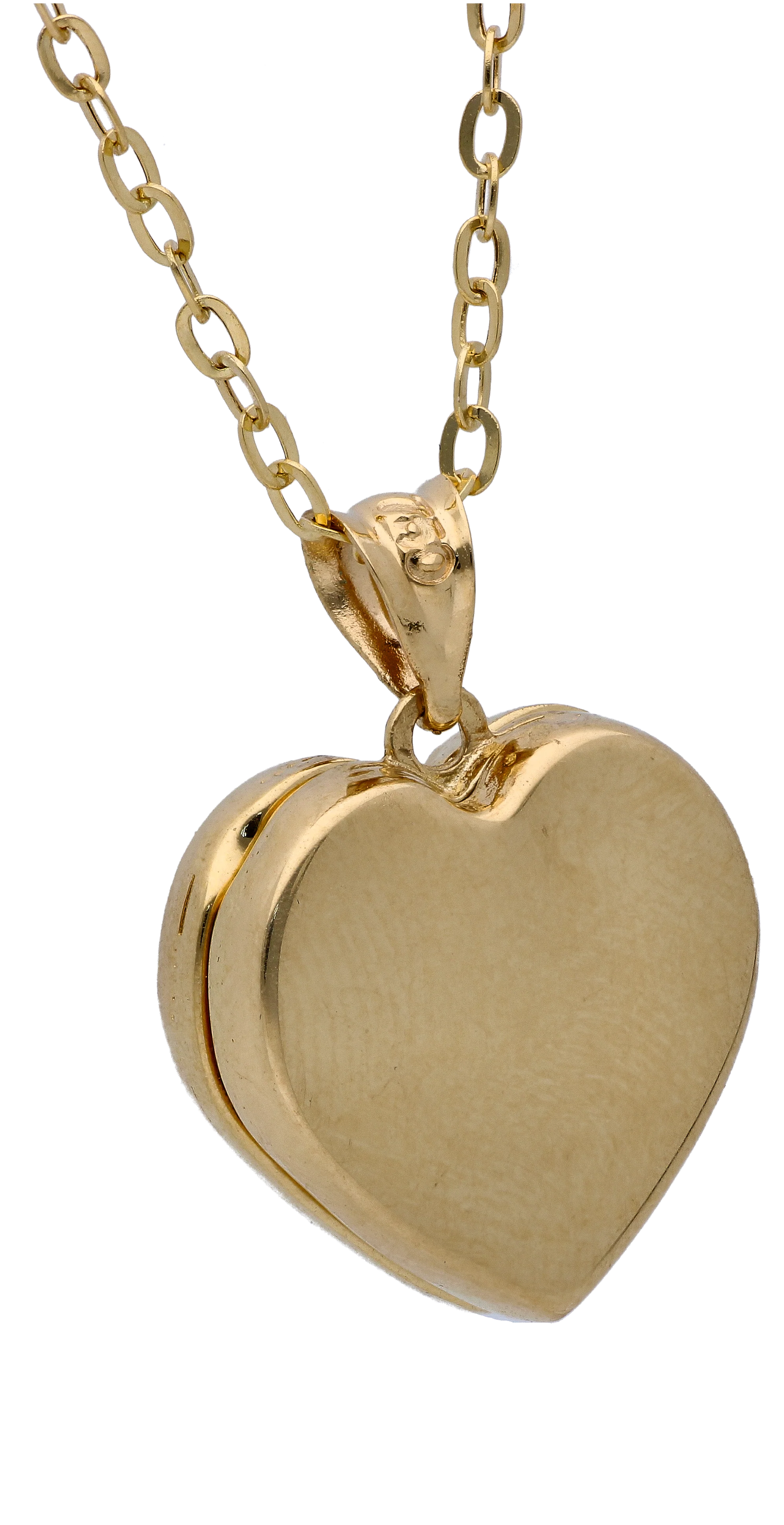 Gold Necklace (Chain with Open Heart Pendant) 18KT - FKJNKL18KU6287 - Image 2