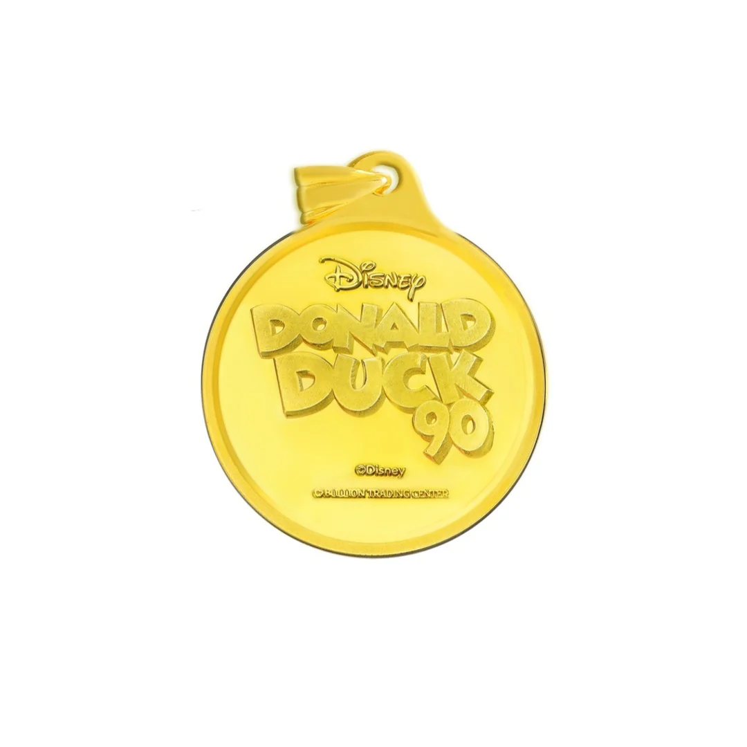 Disney Scrooge McDuck 2.35 Grams BTC Pendant 999.9 Purity (Without Chain)- FKJPND24K10087 - Image 2