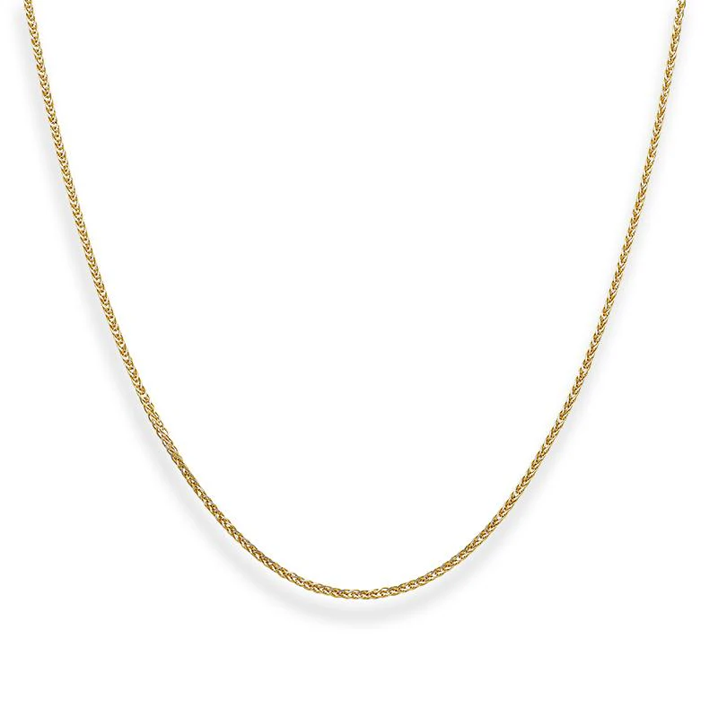 Gold 18 Inches Wheat Chain in 18KT - FKJCN18KU6557 - Image 3