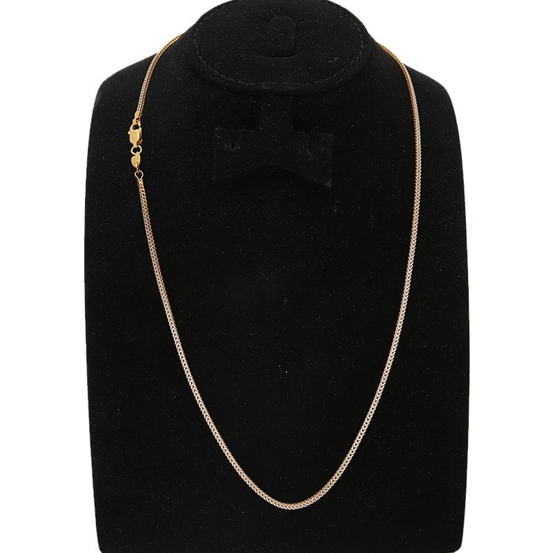 Dual Tone Gold Chain in 22KT - FKJCN22K2156 - Image 2