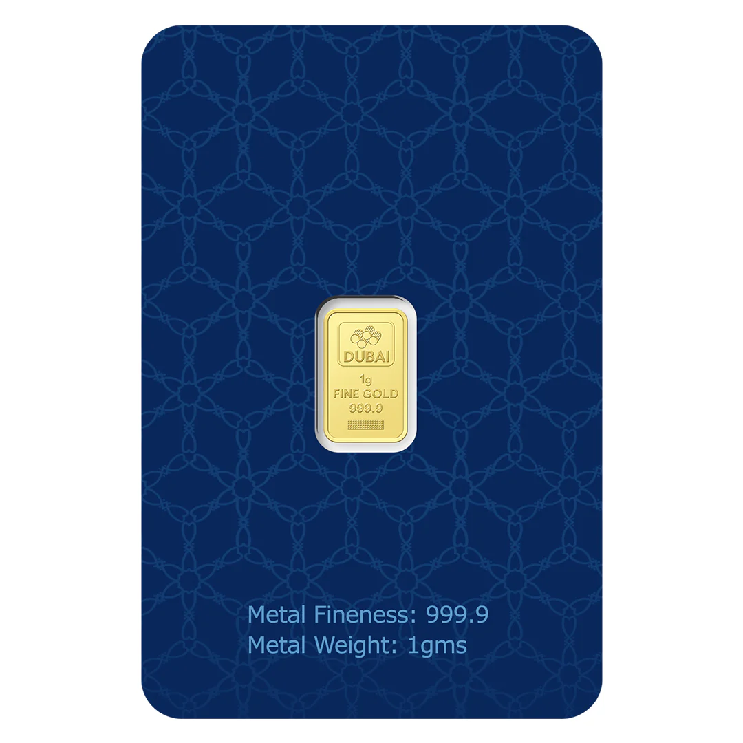 Dubai 1 Gram Pure 999.9 Fine Gold Bar - FKJGBR24K2240 - Image 3