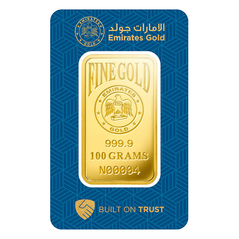 Emirates 100 Grams 999.9 Purity Gold Bar - FKJGBR24K2201 - Image 3