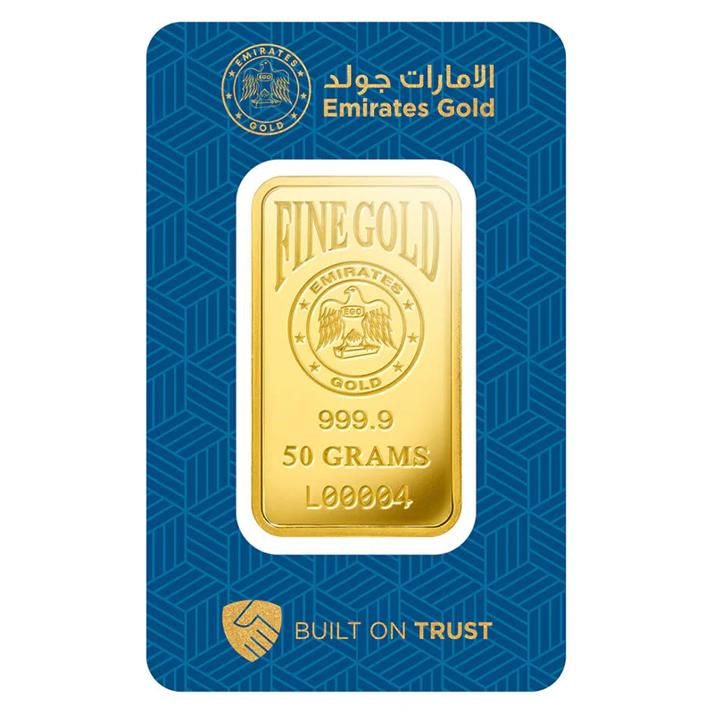 Emirates 50 Grams 999.9 Purity Gold Bar - FKJGBR24K2200 - Image 3