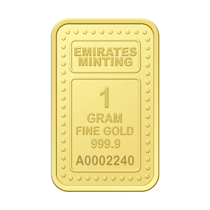 Emirates Minting 1 Gram Flower Gold Bar 999.9 Purity - FKJGBR24K2323 - Image 3