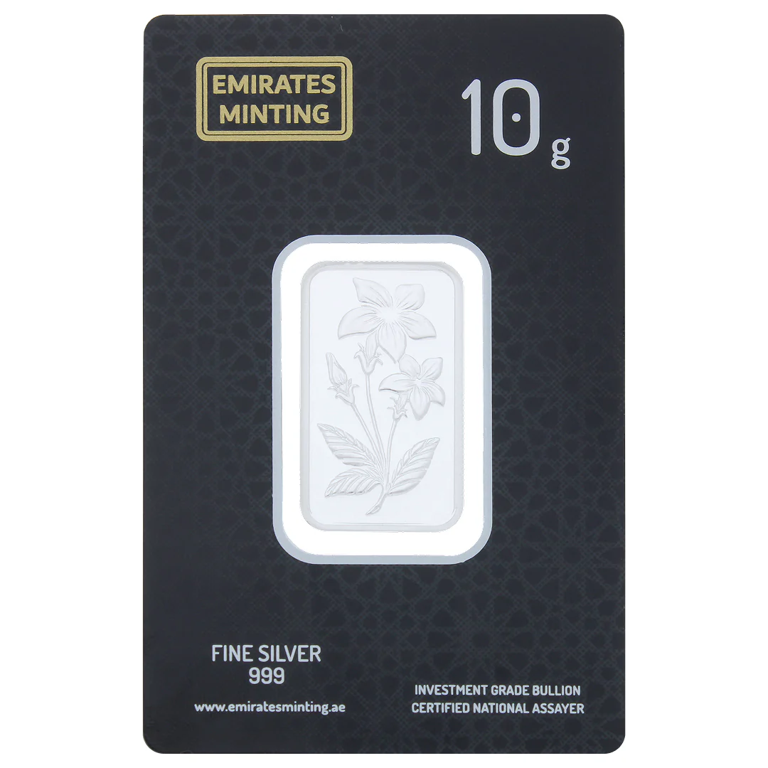 Emirates Minting 10 Grams Flower Silver Bar 999 Purity - FKJGBRSL2262