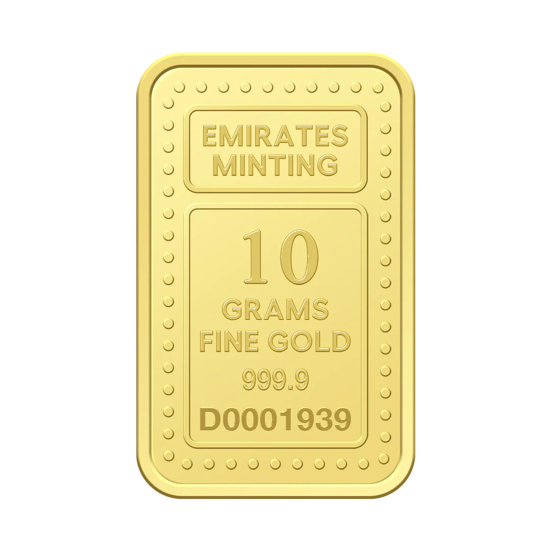 Emirates Minting 10 Grams Kaaba Gold Bar 999.9 Purity - FKJGBR24K2336