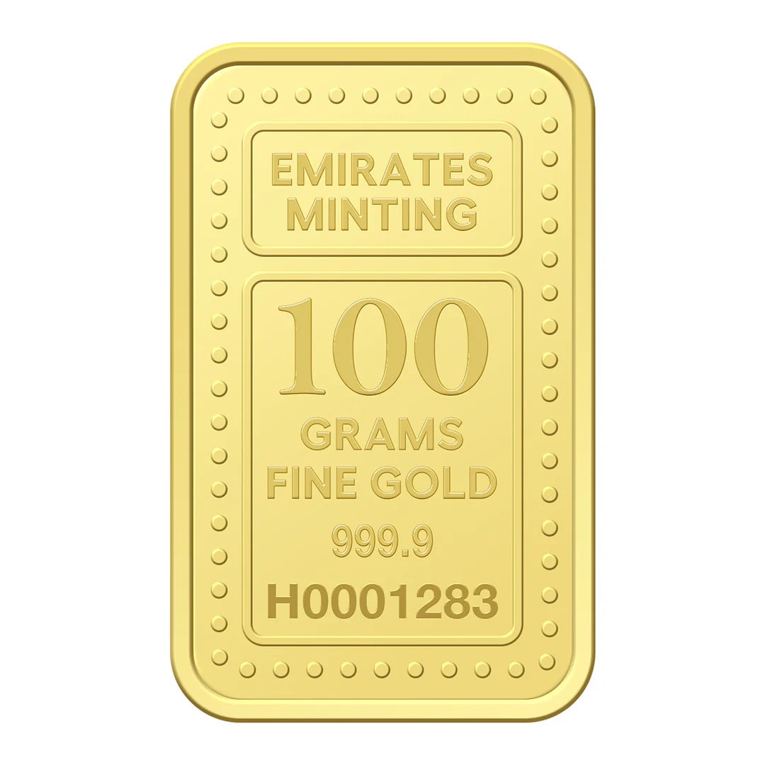 Emirates Minting 100 Grams 999.9 Purity Gold Bar - FKJGBR24K2259 - Image 3