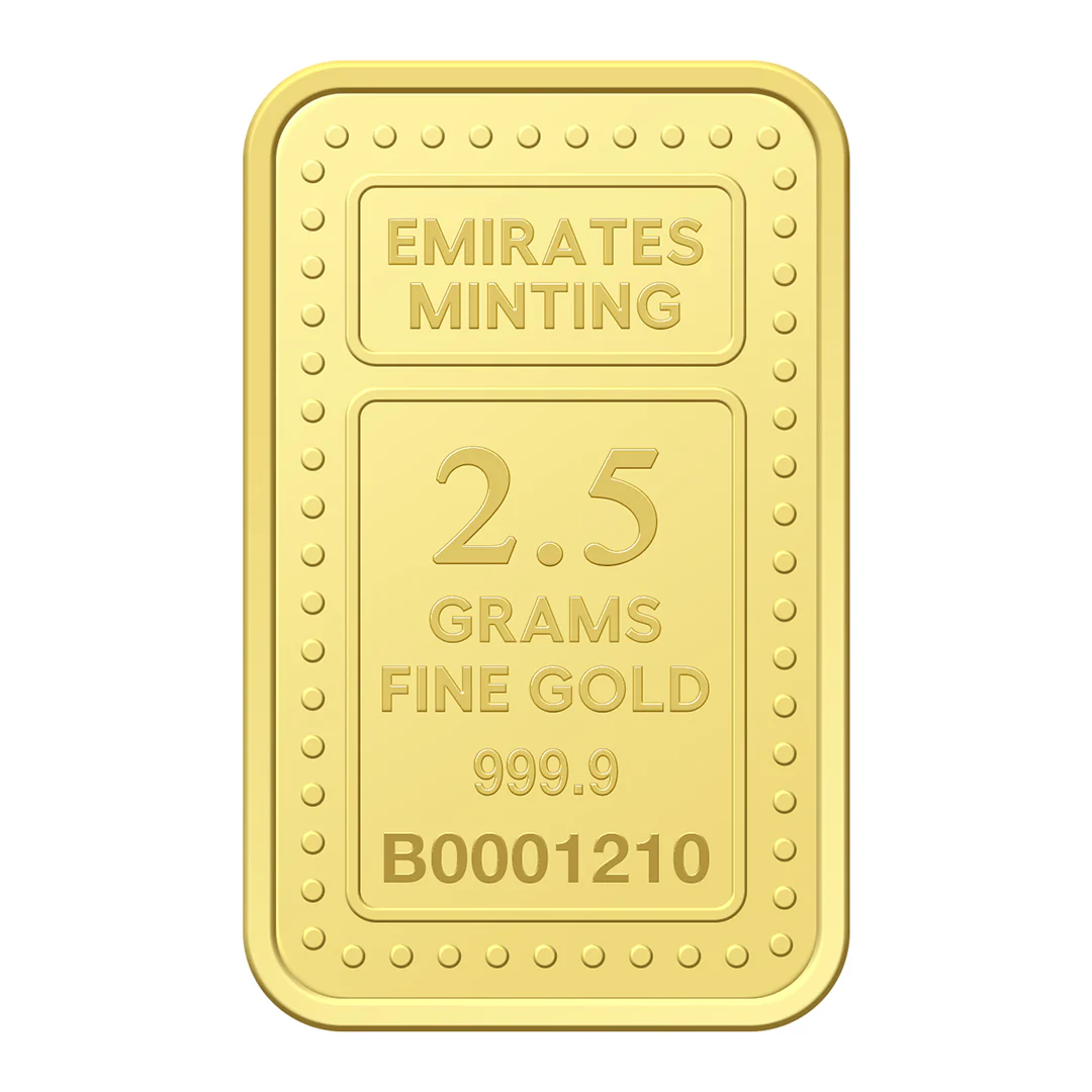 Emirates Minting 2.5 Grams 999.9 Purity Gold Bar - FKJGBR24K2248 - Image 3