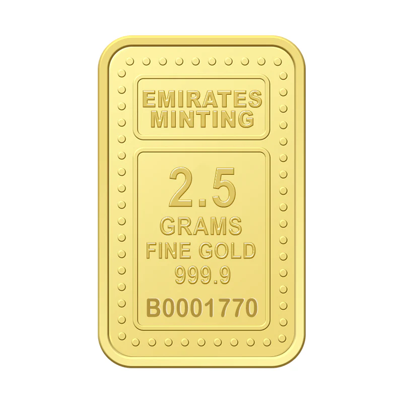Emirates Minting 2.5 Grams Burj Khalifa Gold Bar 999.9 Purity - FKJGBR24K2329 - Image 3
