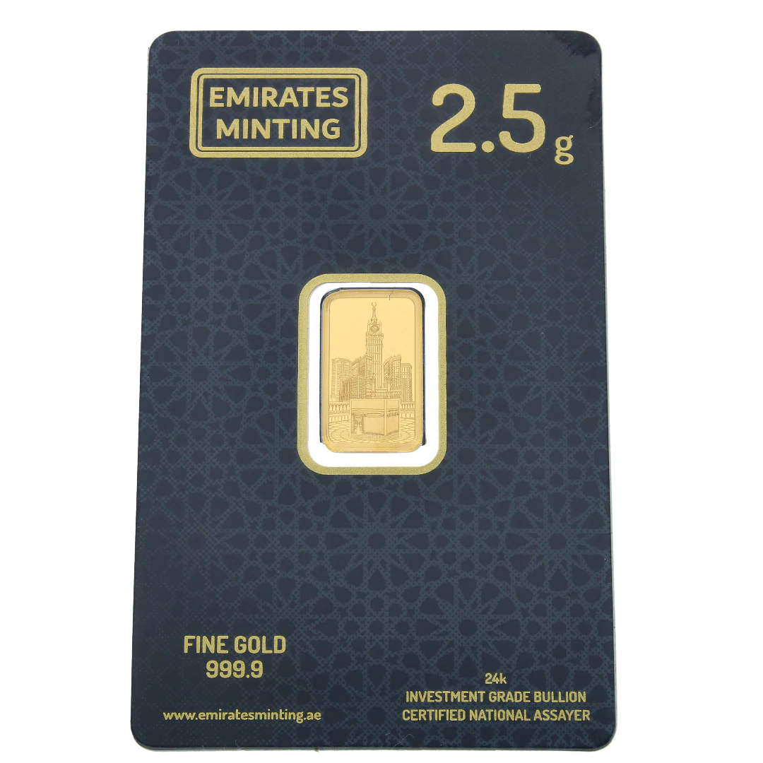 Emirates Minting 2.5 Grams Kaaba Gold Bar 999.9 Purity - FKJGBR24K2348 - Image 4