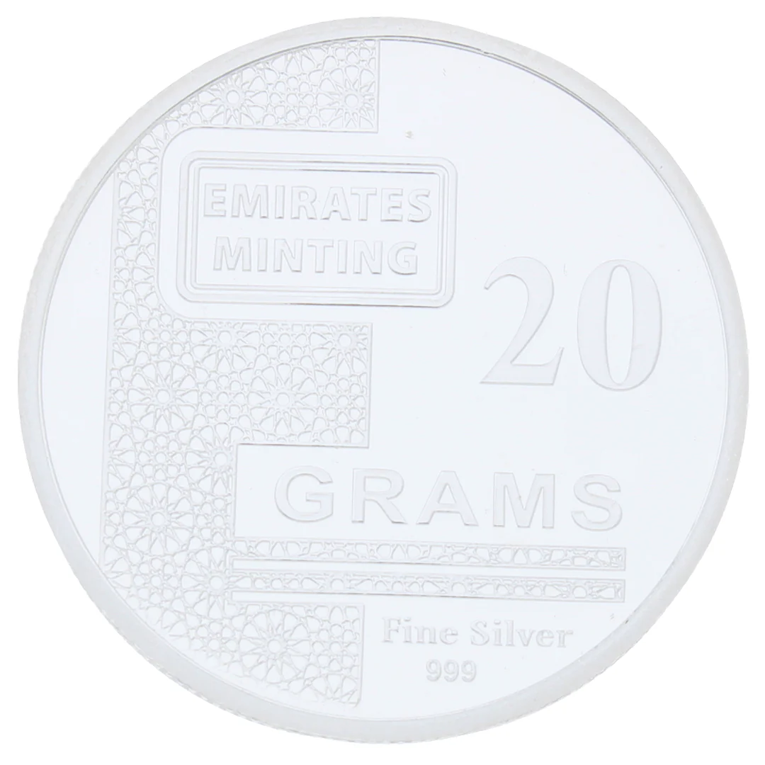 Emirates Minting 20 Grams Flower Silver Coin 999 Purity - FKJCONSL2254