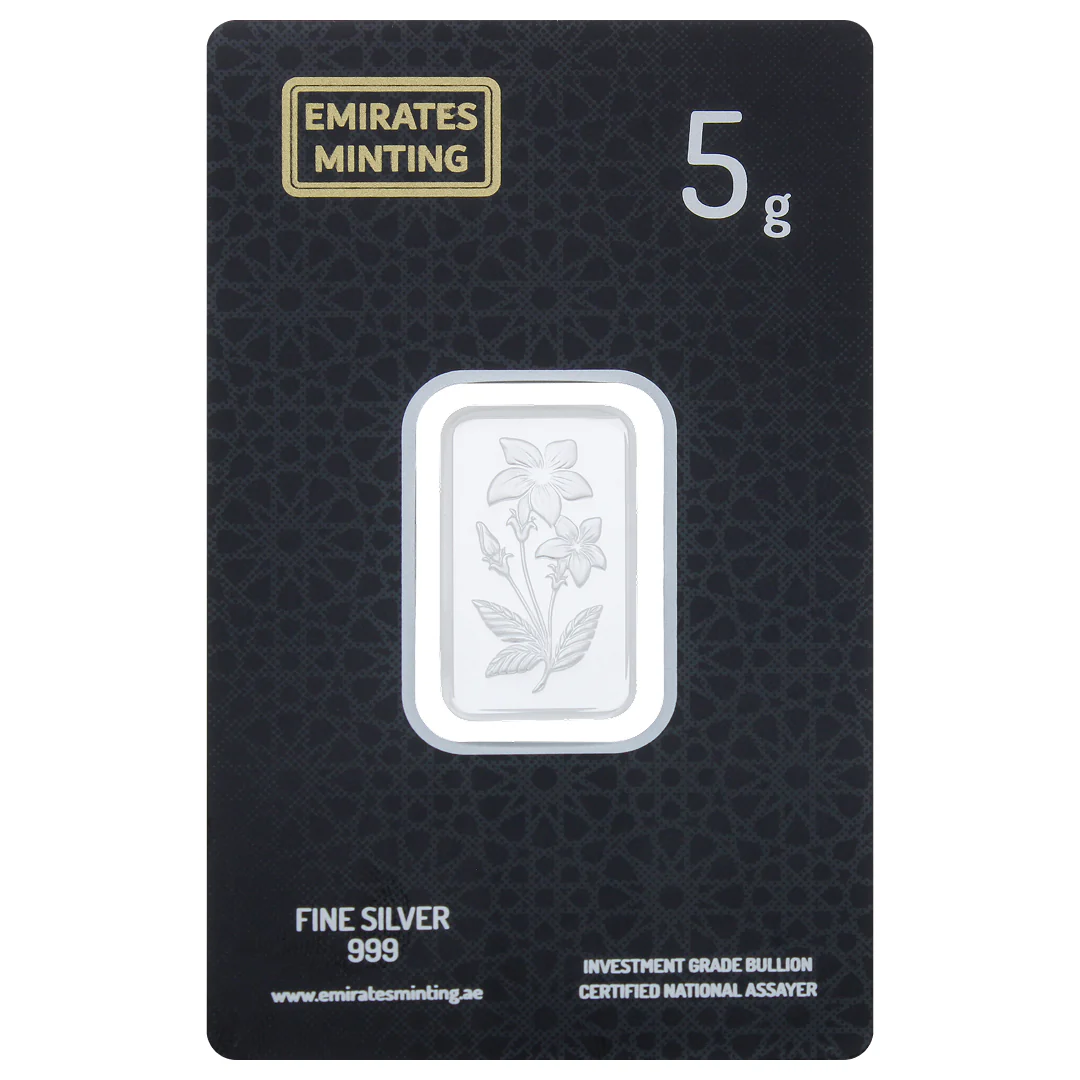 Emirates Minting 5 Grams Flower Silver Bar 999 Purity - FKJGBRSL2261
