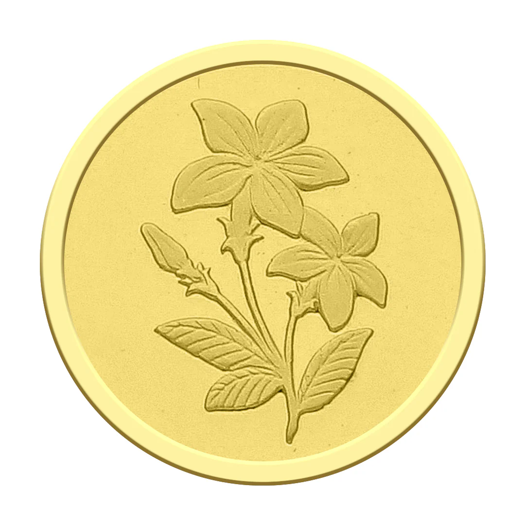 Emirates Minting Flower Design 1 Gram Gold Coin 999.9 Purity - FKJCON24K2305 - Image 2