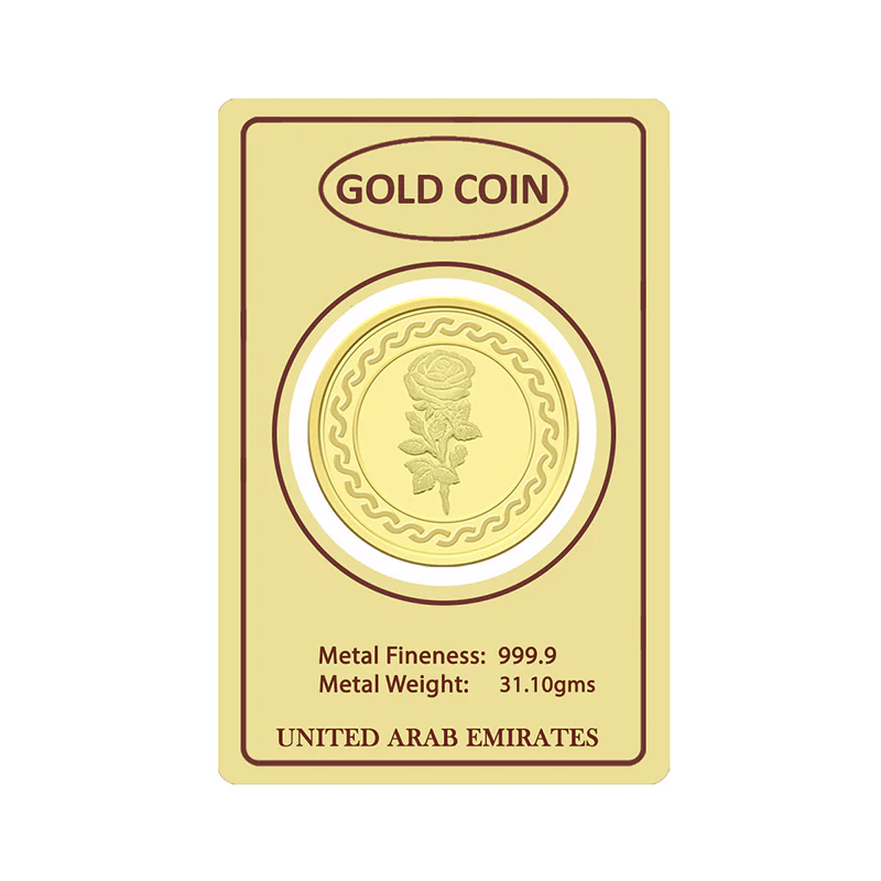 Gold 1 Ounce Flower Coin 999.9 Purity - FKJCON24K2291 - Image 2
