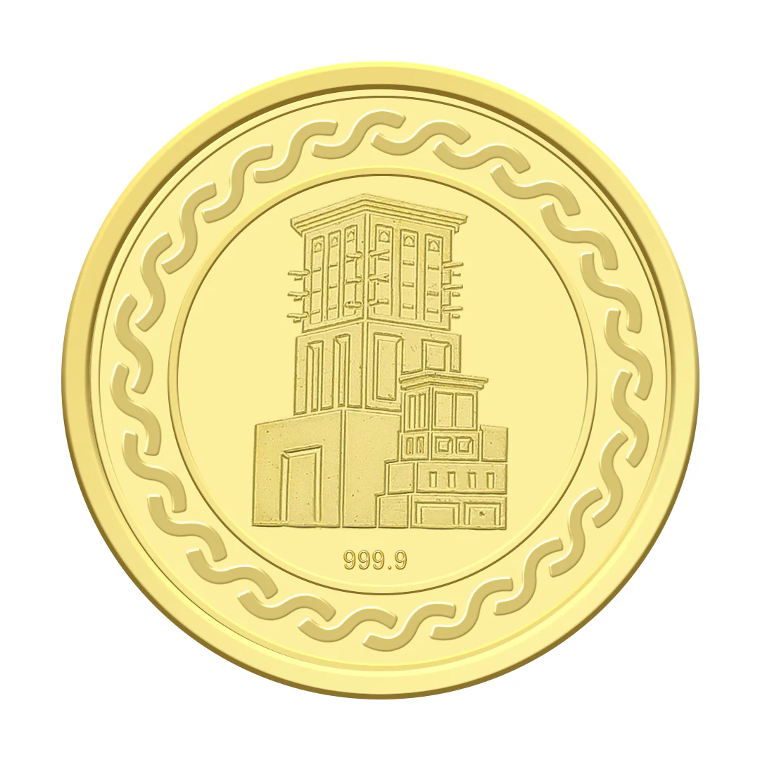 Gold 10 Gram Dubai Palm Coin 24KT 999.9 Purity - FKJCON24KU6107 - Image 5