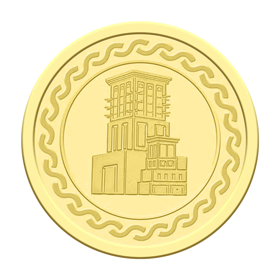 Gold 10 Grams Burj Khalifa Coin 22KT - FKJCON22K2341 - Image 2
