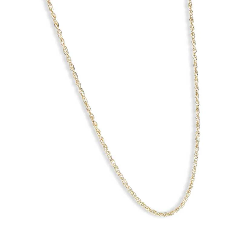 Gold 16 Inches Rope Chain 18KT - FKJCN18KU3005 - Image 2