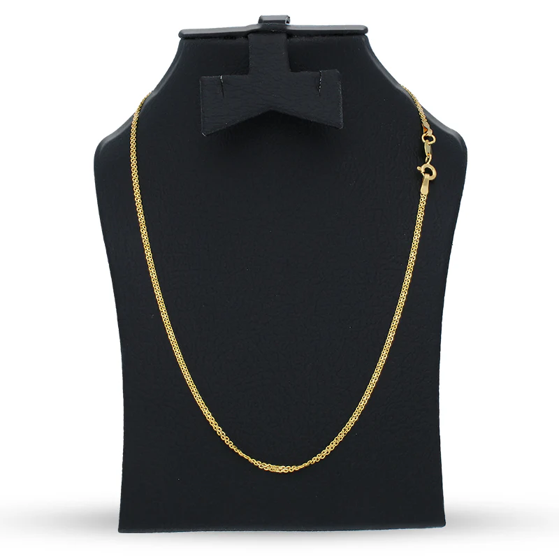 Gold 18 Inches Carpet Chain in 18KT - FKJCN18KU6322 - Image 3