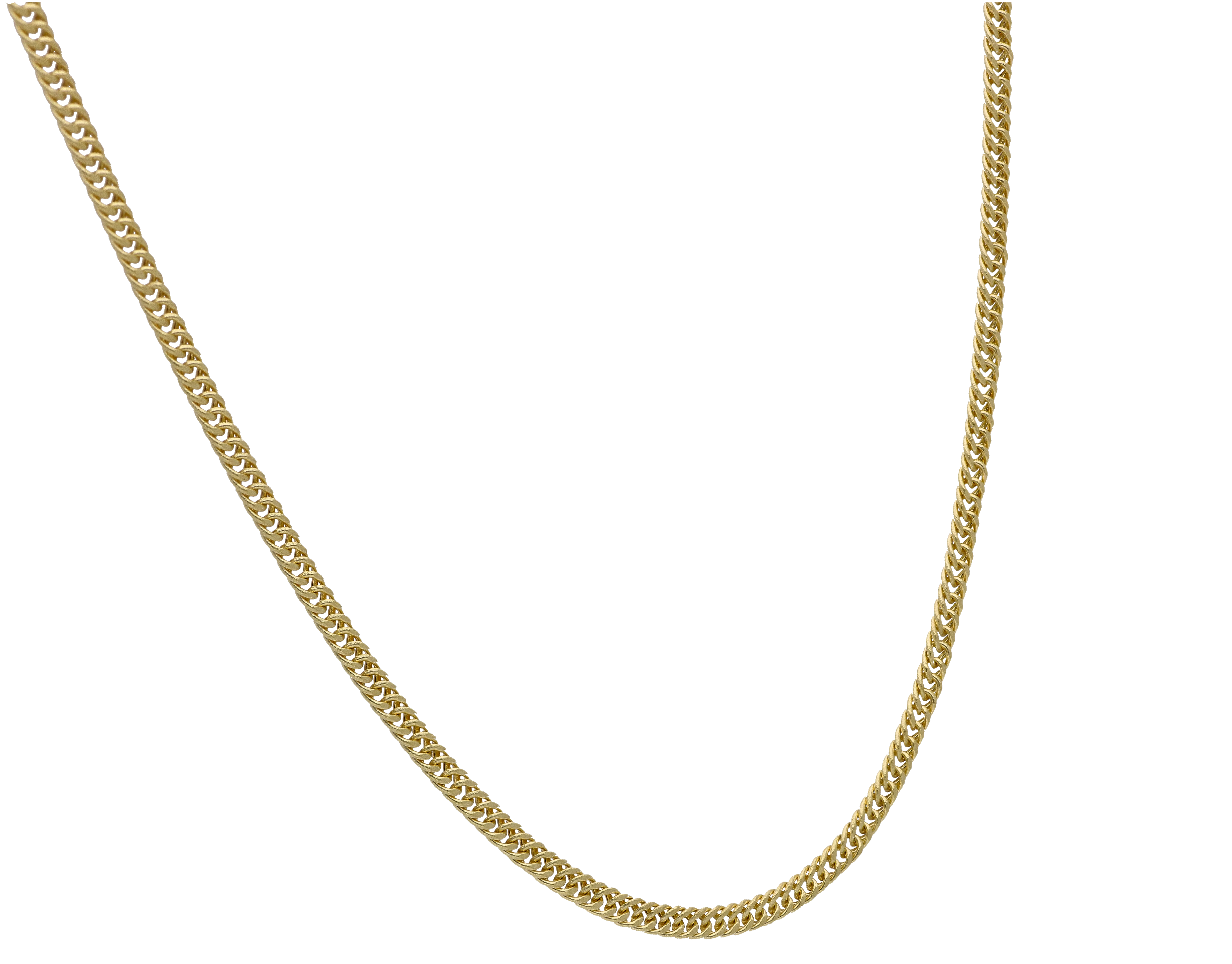 Gold 18 Inches Curb Chain in 18KT - FKJCN18KU6315 - Image 2