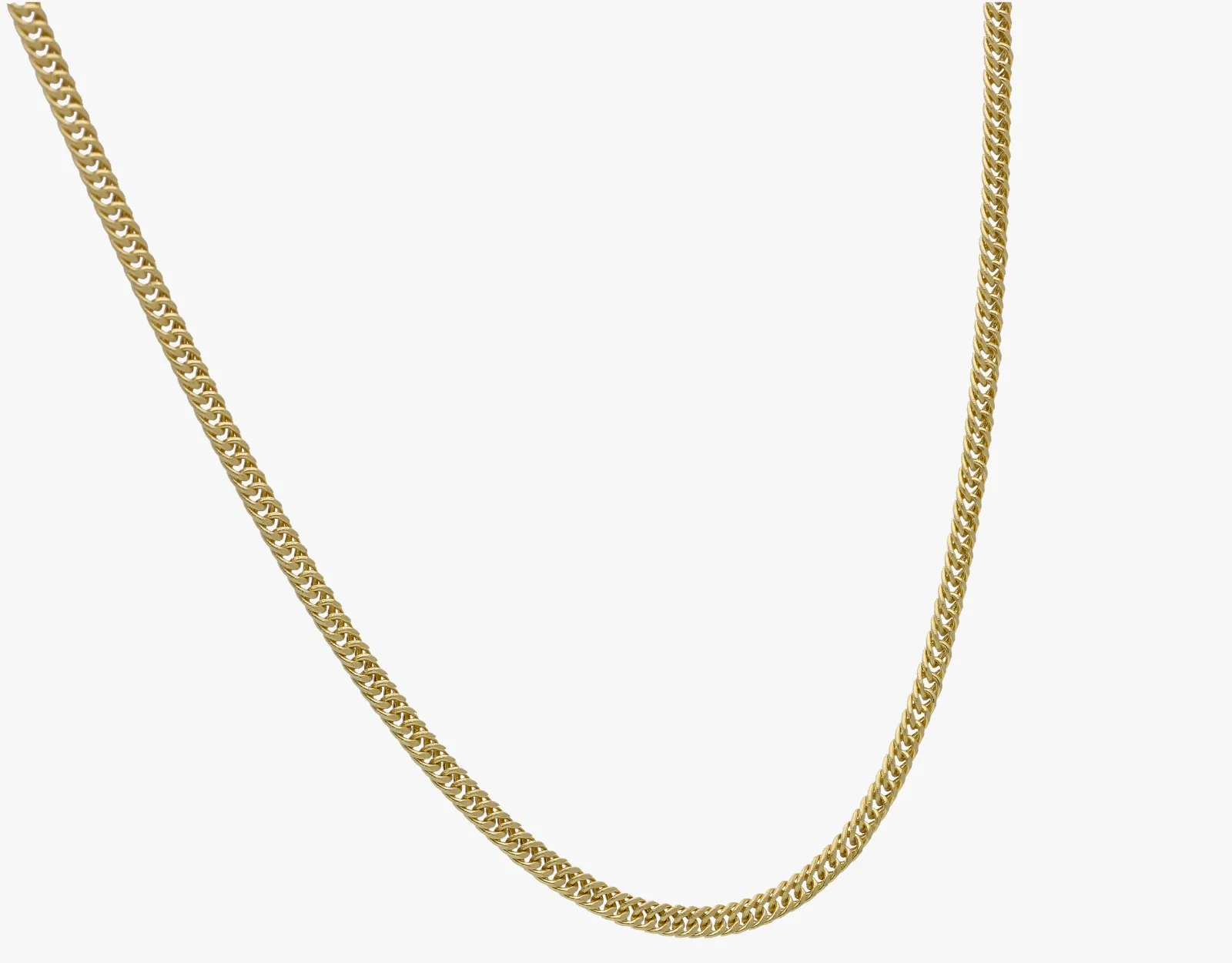 Gold 18 Inches Curb Chain in 18KT - FKJCN18KU6318 - Image 2