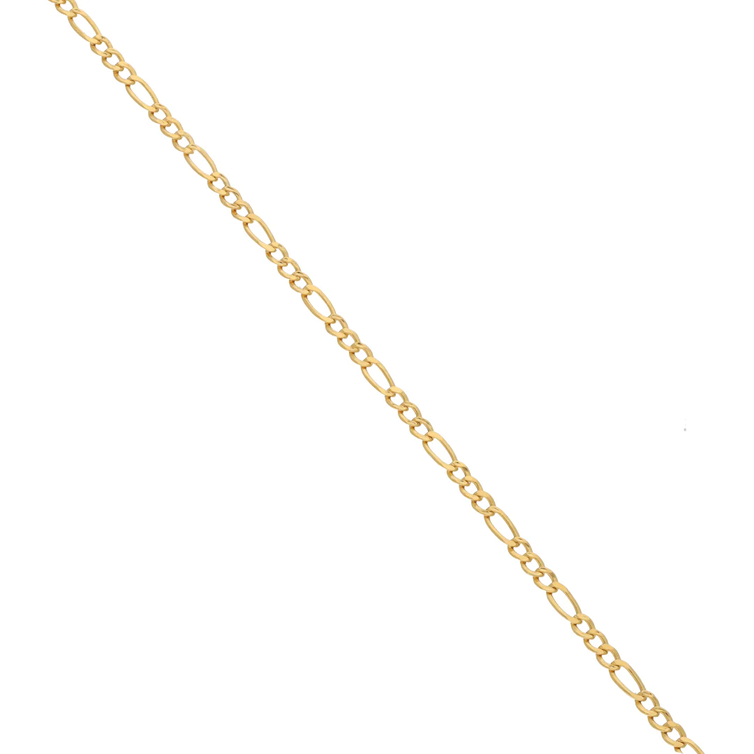 Gold Figaro Bracelet 18KT - FKJBRL18KU6560 - Image 4