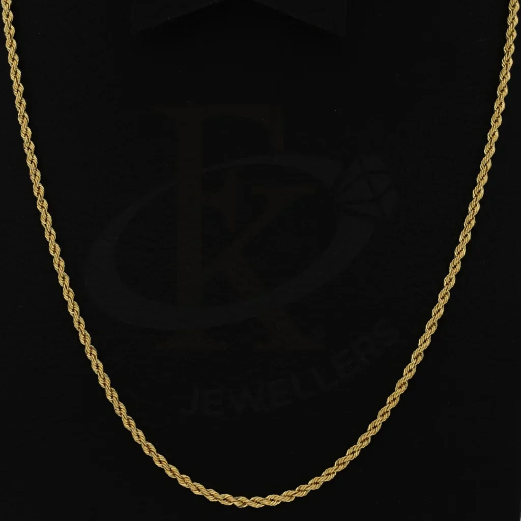 Gold 18 Inches Rope Chain 18KT - FKJCN18K8332 - Image 2