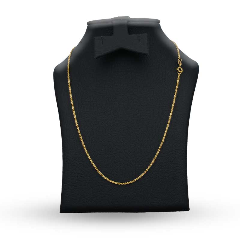 Gold 18 Inches Rope Chain 18KT - FKJCN18KU3004 - Image 3