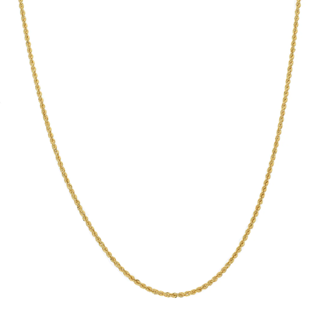 Gold 18 Inches Rope Chain 18KT - FKJCN18KU6407 - Image 3