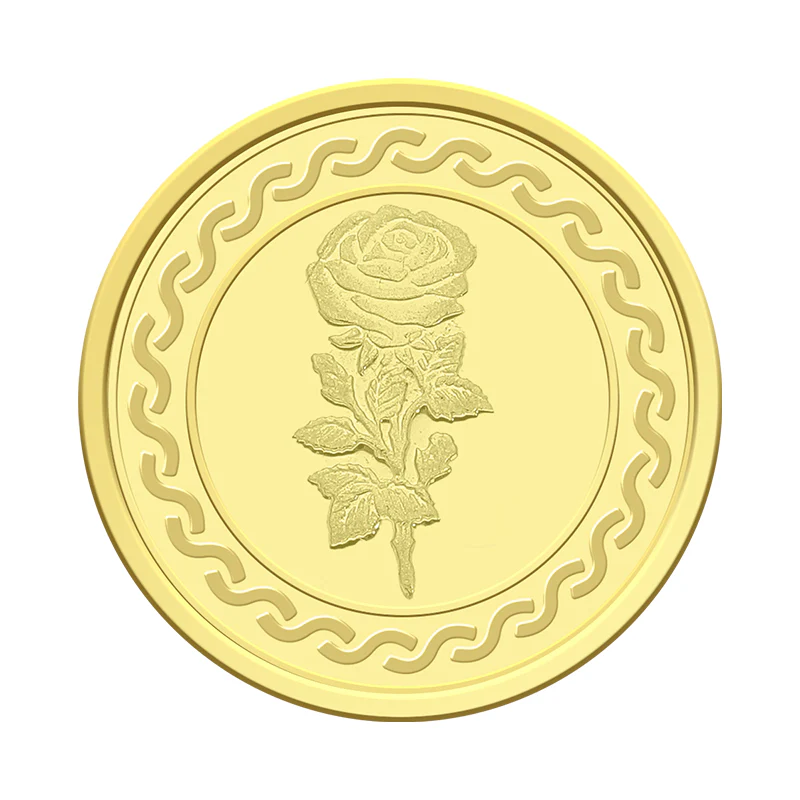 Gold 5 Gram Coin 24KT 999.9 Purity - FKJCON24KU6085 - Image 4