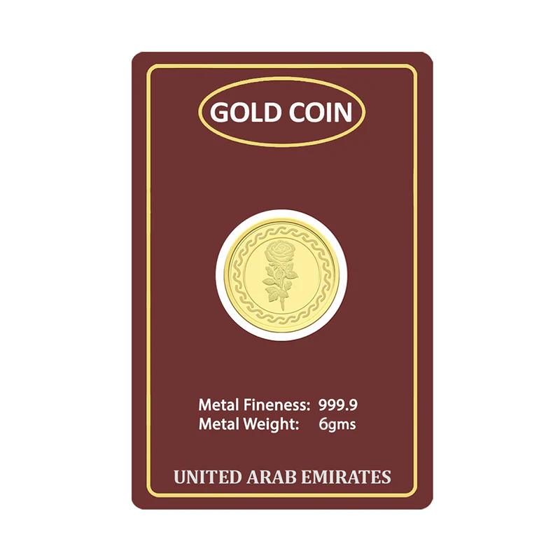 Gold 6 Grams Coin 24KT 999.9 Purity - FKJCON24KU6752 - Image 2
