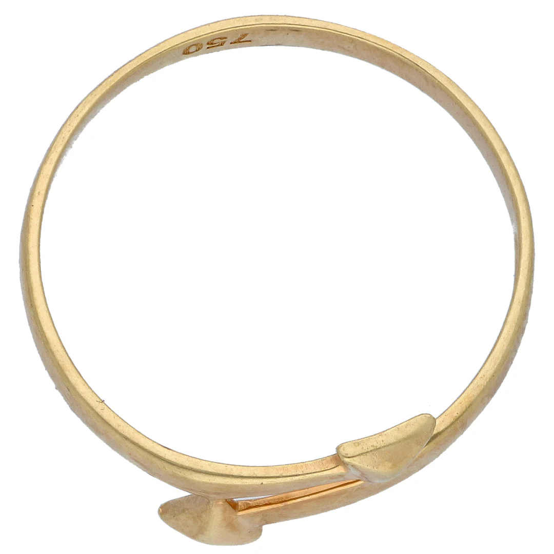 Gold Arrow Shaped Ring 18KT - FKJRN18KU6542 - Image 3
