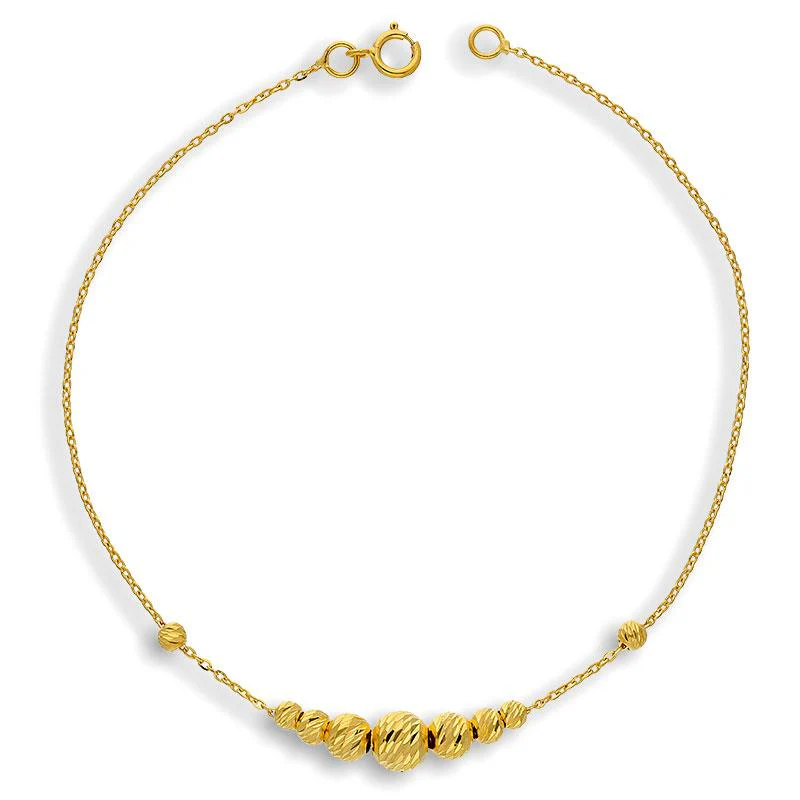 Gold Balls Bracelet 21KT - FKJBRL21K2275