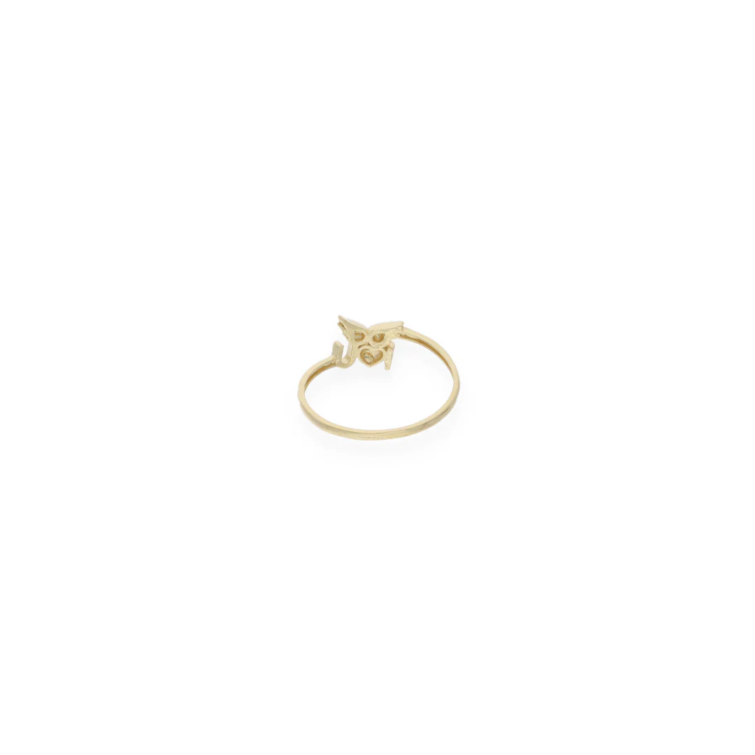 Gold Butterfly Shaped Ring 18KT - FKJRN18KU6139 - Image 4