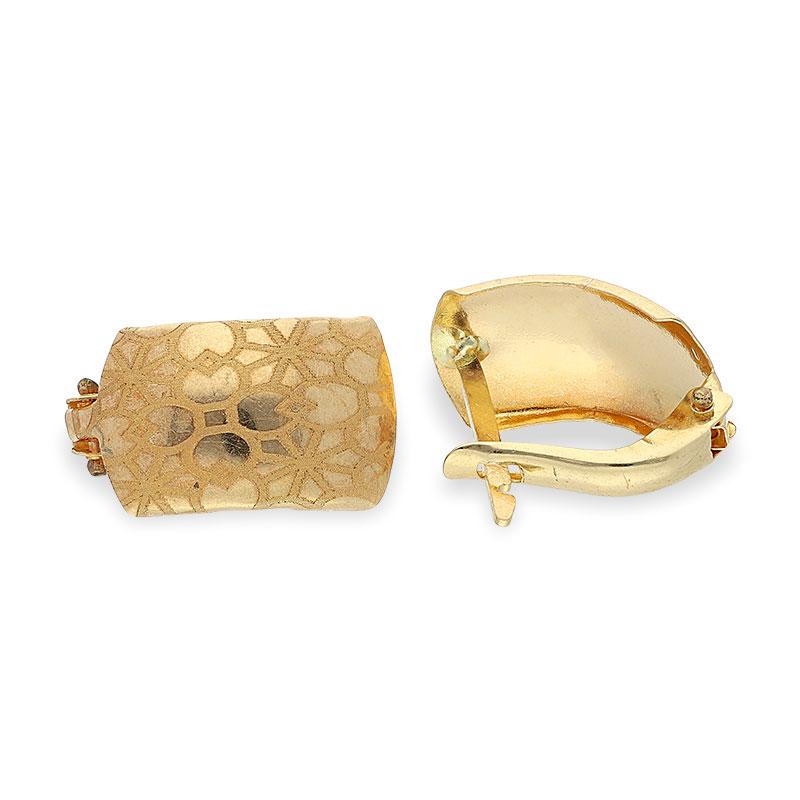 Gold Clip Earrings 18KT - FKJERN18K1904 - Image 4