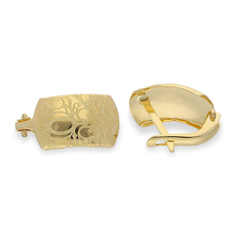 Gold Clip Earrings 18KT - FKJERN18K1904 - Image 7