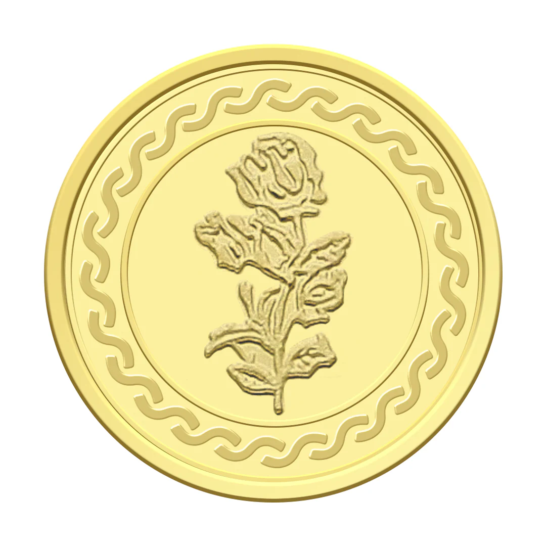 Gold Coin 1 Gram 22KT - FKJCON22K2230 - Image 3
