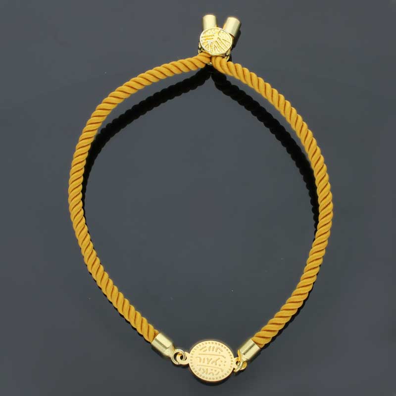 Gold Coin String Bracelet 21KT - FKJBRL21KU1064 - Image 2