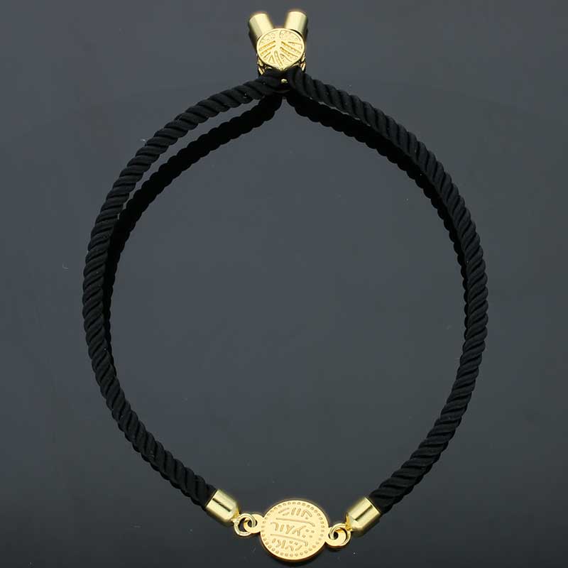 Gold Coin String Bracelet 21KT - FKJBRL21KU1066 - Image 2
