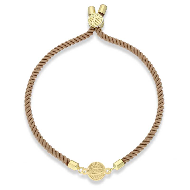 Gold Coin String Bracelet 21KT - FKJBRL21KU1071