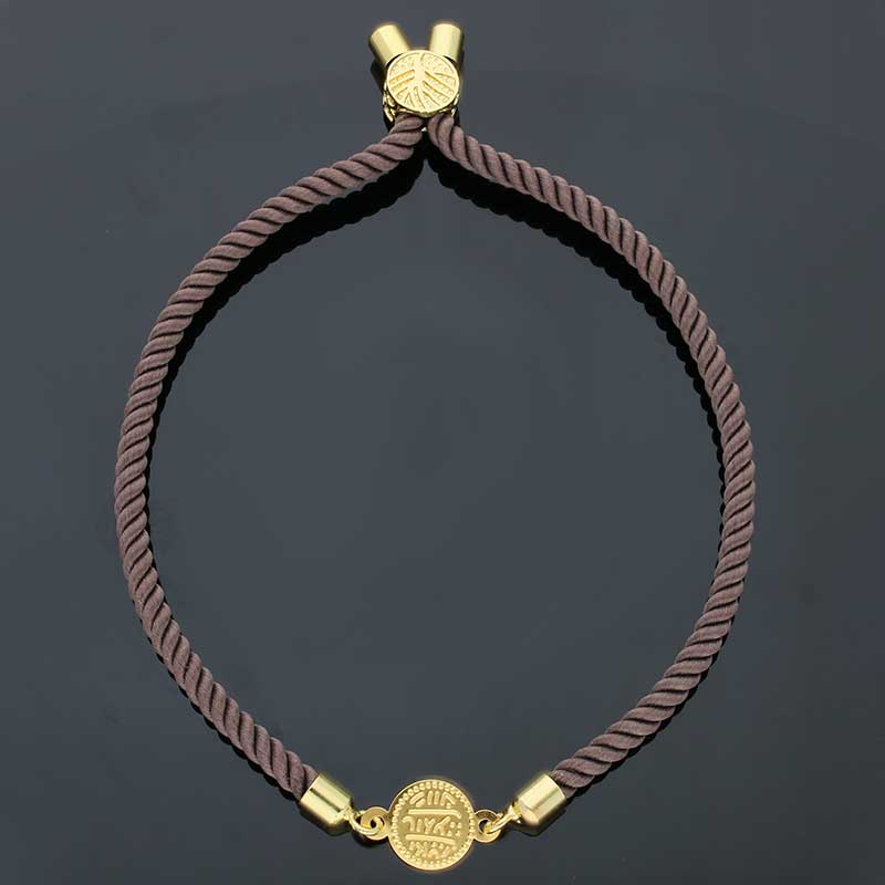 Gold Coin String Bracelet 21KT - FKJBRL21KU1075 - Image 2