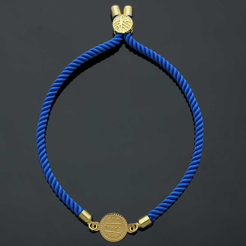 Gold Coin String Bracelet 21KT - FKJBRL21KU1081 - Image 2