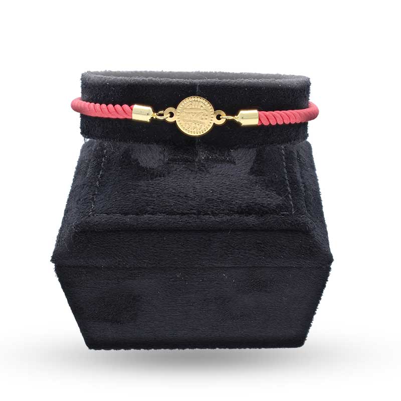 Gold Coin String Bracelet 21KT - FKJBRL21KU1087 - Image 3