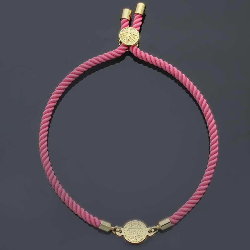 Gold Coin String Bracelet 21KT - FKJBRL21KU1108 - Image 2