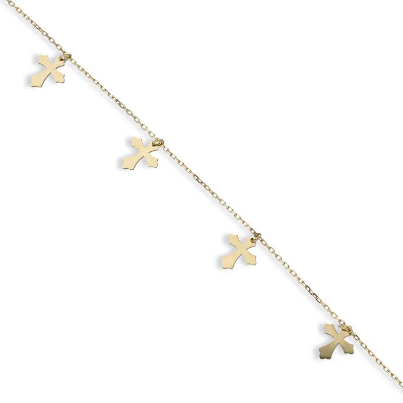 Gold Cross Bracelet 18KT - FKJBRL18KU1034 - Image 2
