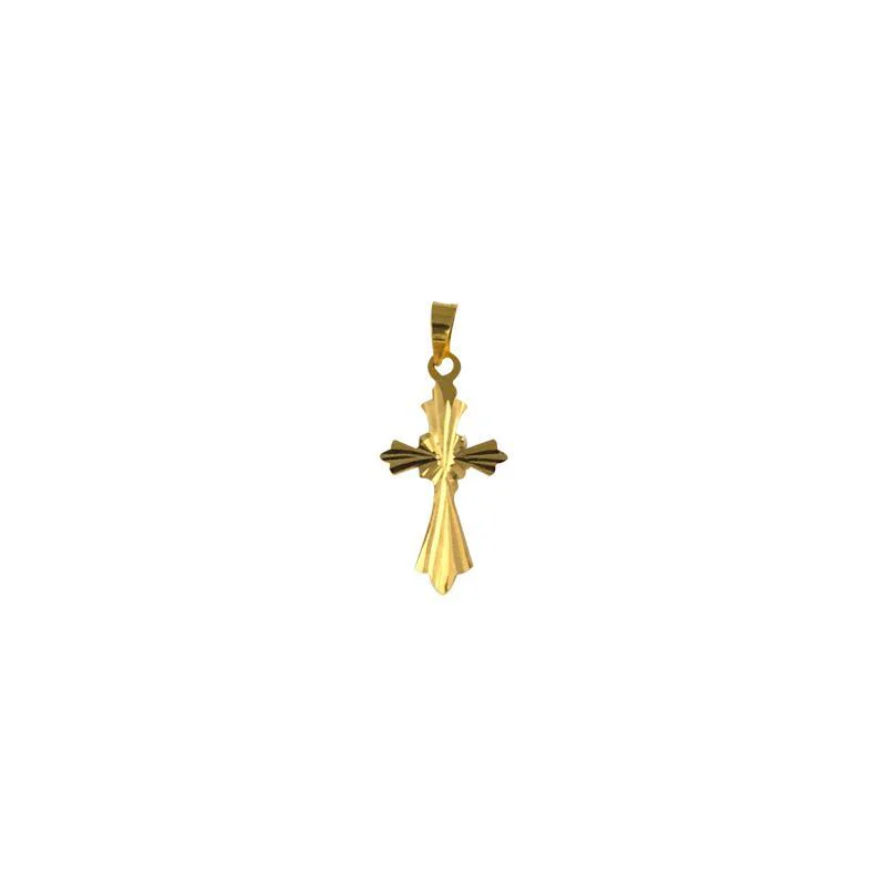 Gold Cross Pendant 18KT - FKJPND1647